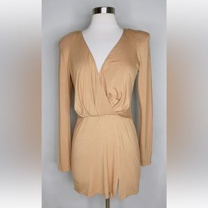 MICHAEL COSTELLO x REVOLVE katia mini dress in Nude/tan color size S